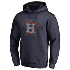 Houston Astros Static Logo Pullover Hoodie - Navy - MLB Lifestyle