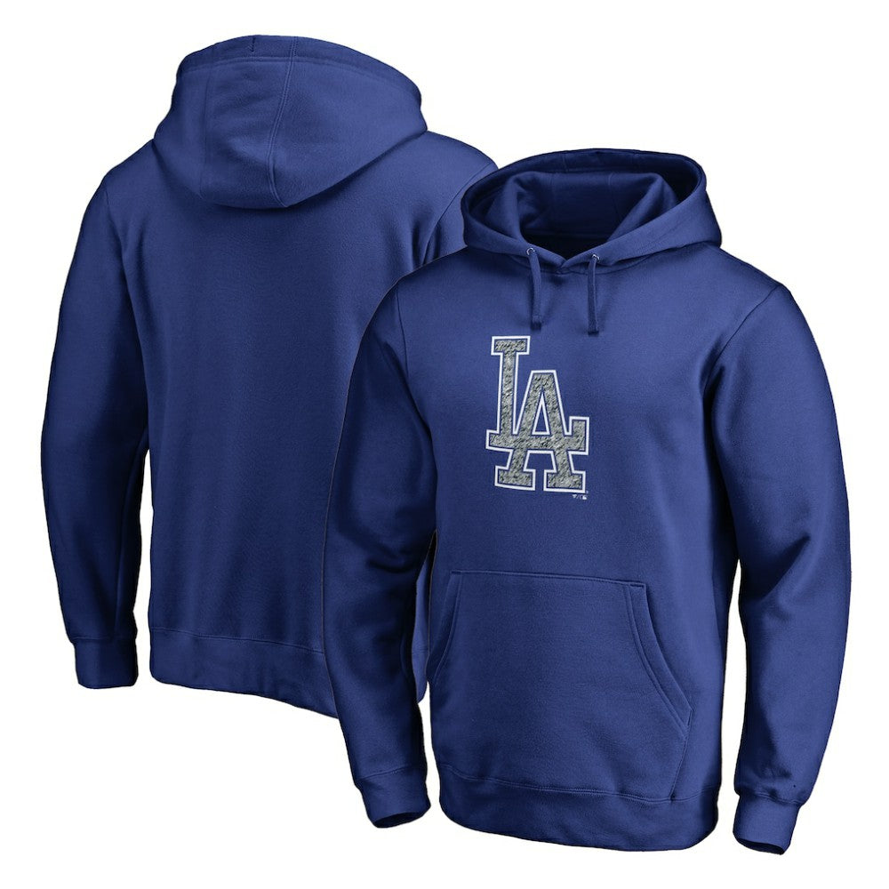 Los Angeles Dodgers Static Logo Pullover Hoodie - Royal - MLB Discount