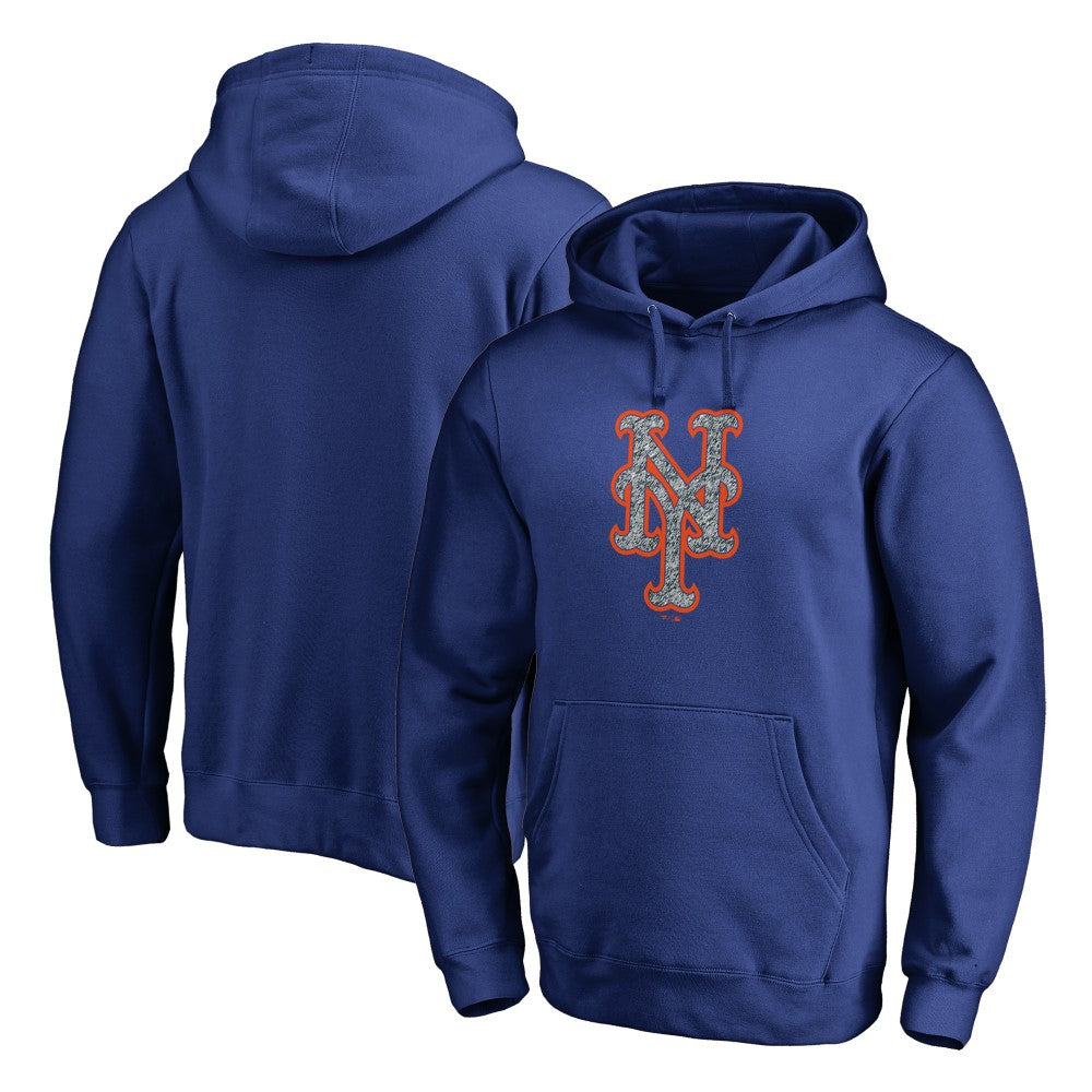 New York Mets Static Logo Pullover Hoodie - Royal - MLB on Sale