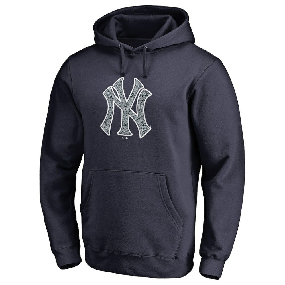 New York Yankees Static Logo Pullover Hoodie - Navy - MLB on Sale