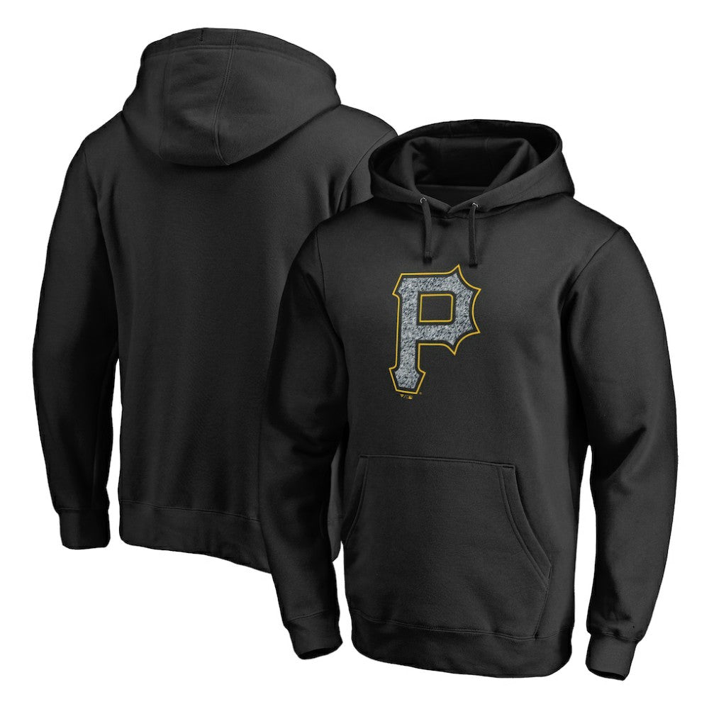 Pittsburgh Pirates Static Logo Pullover Hoodie - Black - MLB Sale
