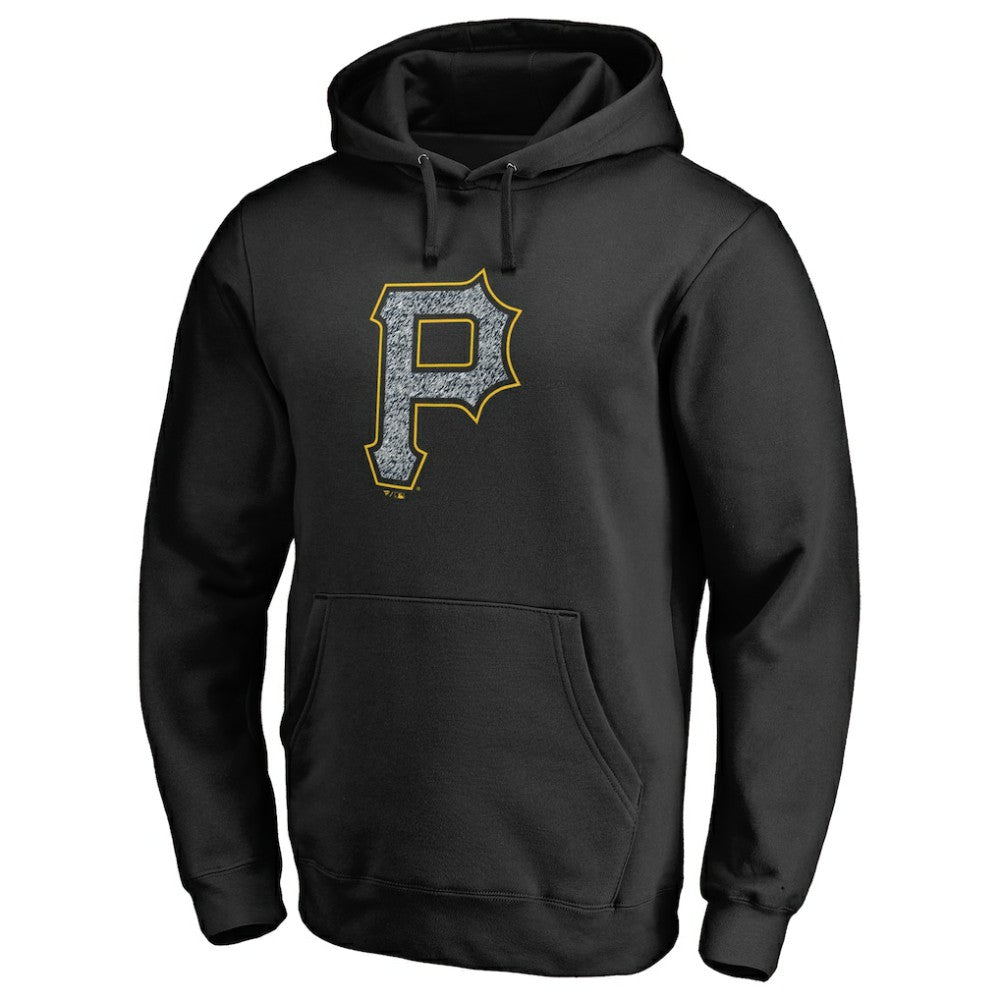 Pittsburgh Pirates Static Logo Pullover Hoodie - Black - MLB Sale