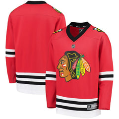 Chicago Blackhawks Fanatics Youth Home Replica Blank Jersey - Red - NHL 2925477