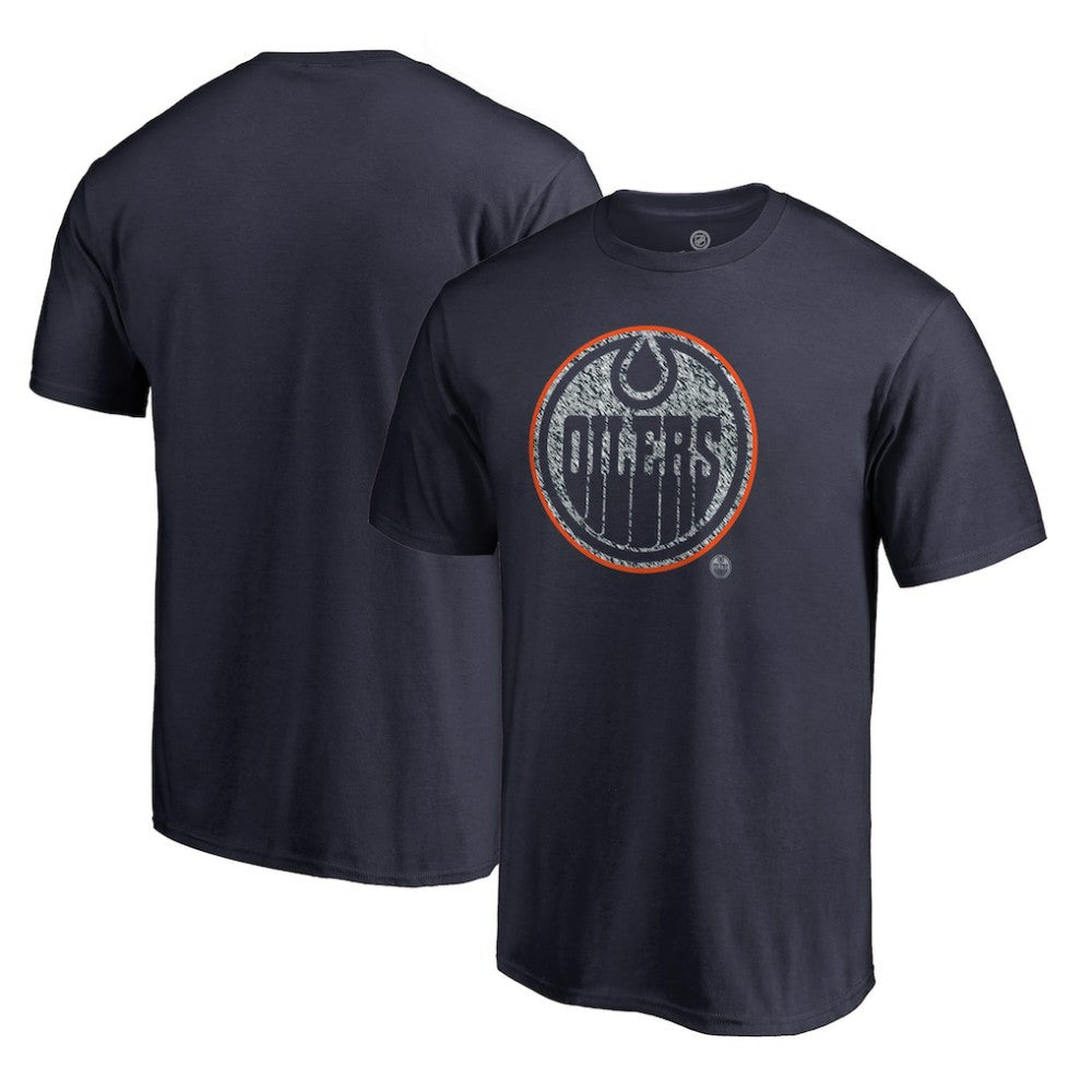 Edmonton Oilers Static Logo T-Shirt - Navy - NHL 2926674