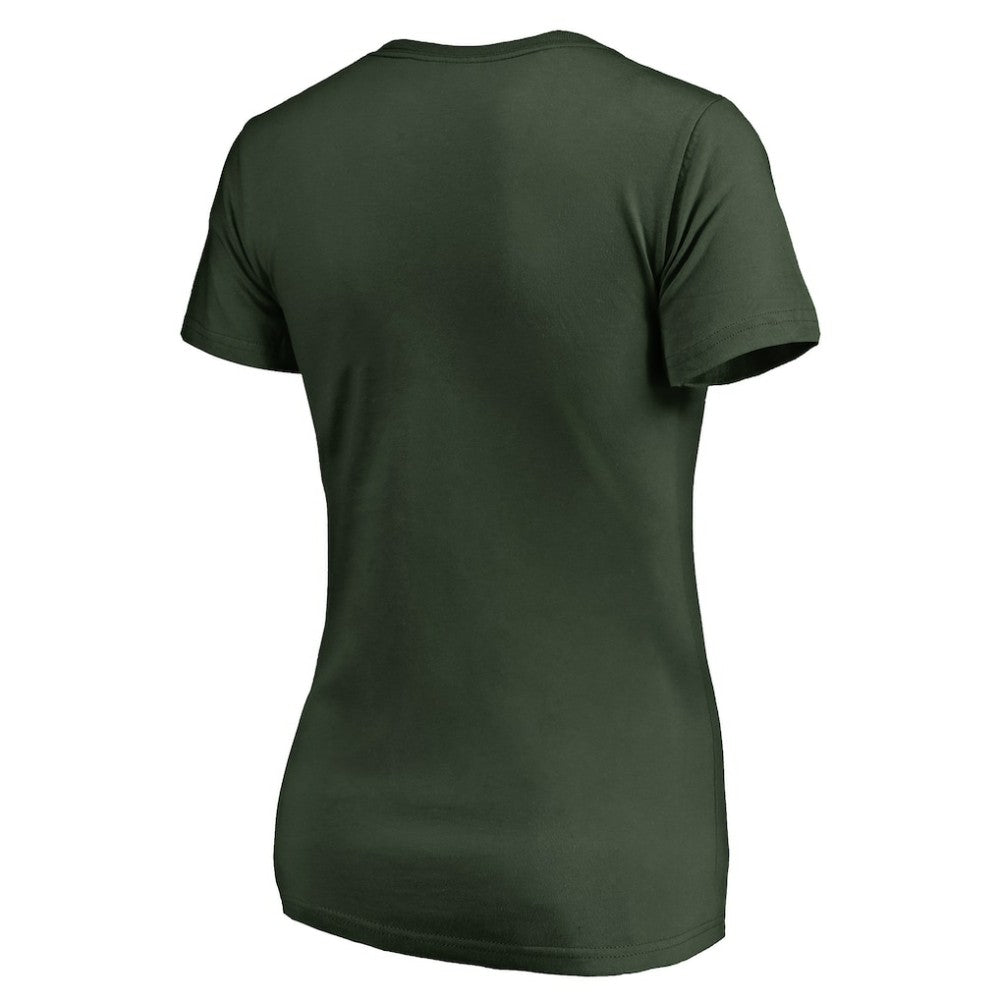 Minnesota Wild Women's Static Logo V-Neck T-Shirt - Green - NHL 2926739