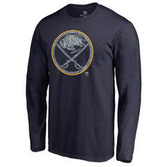 Buffalo Sabres Static Logo Long Sleeve T-Shirt - Navy - NHL 2926859