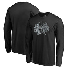 Chicago Blackhawks Static Logo Long Sleeve T-Shirt - Black - NHL 2926862