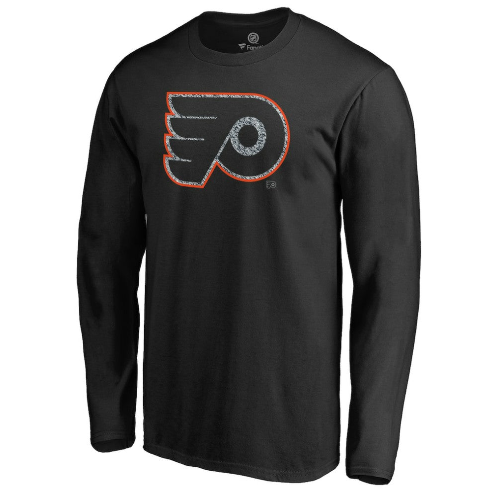 Philadelphia Flyers Static Logo Long Sleeve T-Shirt - Black - NHL 2926877