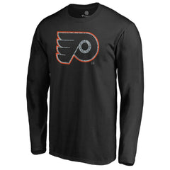Philadelphia Flyers Static Logo Long Sleeve T-Shirt - Black - NHL 2926877