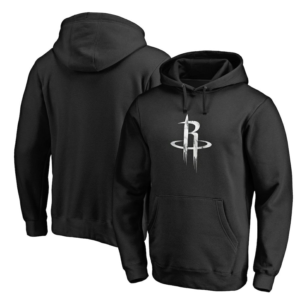 Houston Rockets Marble Logo Pullover Hoodie Black