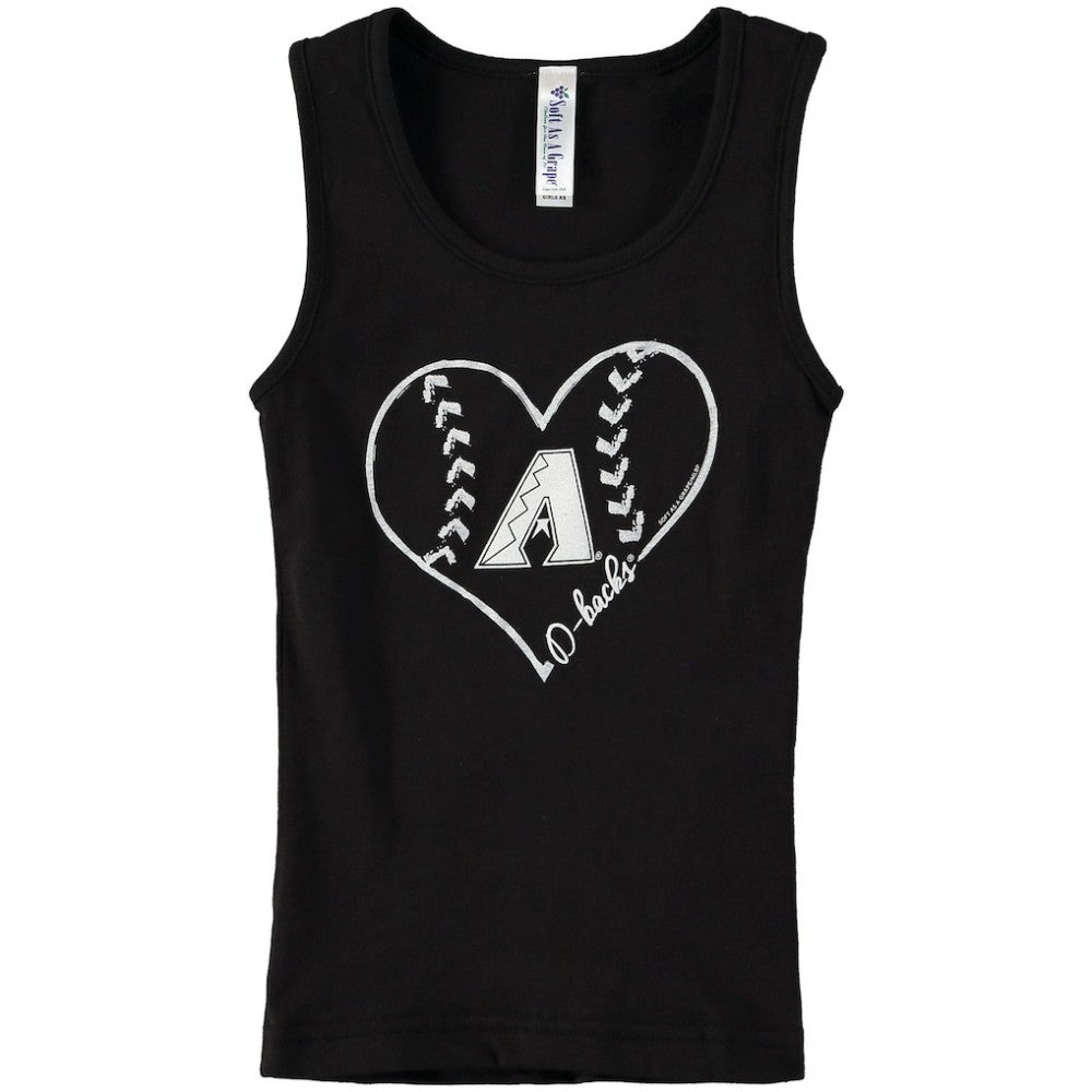 Arizona Diamondbacks Soft as a Grape Youth Cotton Tank Top - Black - MLB Online