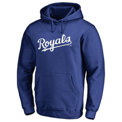 Kansas City Royals Official Wordmark Fitted Pullover Hoodie - Royal - MLB on Sale