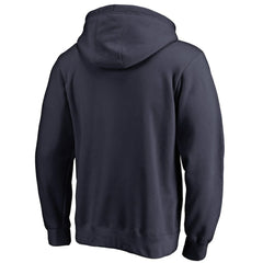 New York Yankees Official Wordmark Fitted Pullover Hoodie - Navy - MLB on Sale