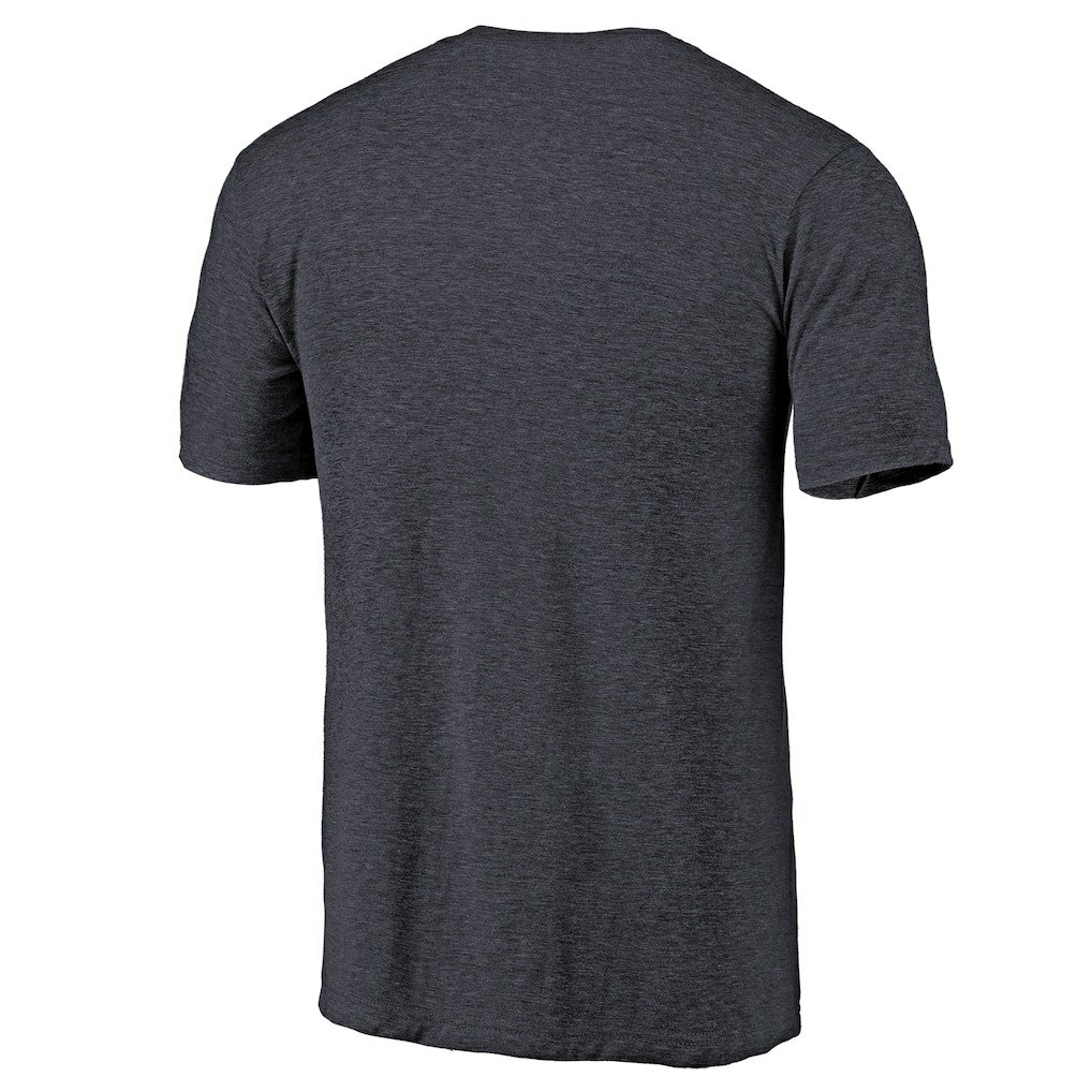 Chicago Bears Throwback Logo Tri-Blend T-Shirt Navy