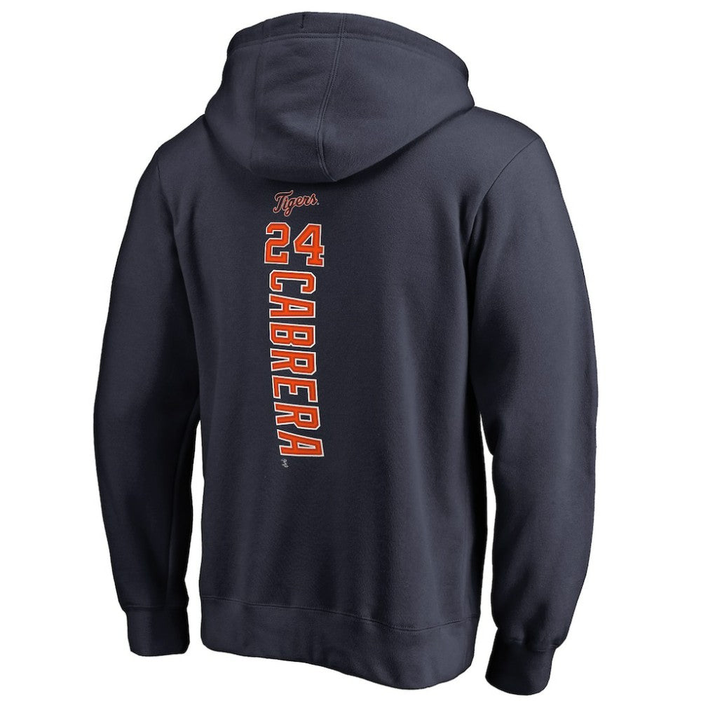 Miguel Cabrera Detroit Tigers Backer Pullover Hoodie - Navy - MLB Discount