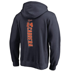 Miguel Cabrera Detroit Tigers Backer Pullover Hoodie - Navy - MLB Discount