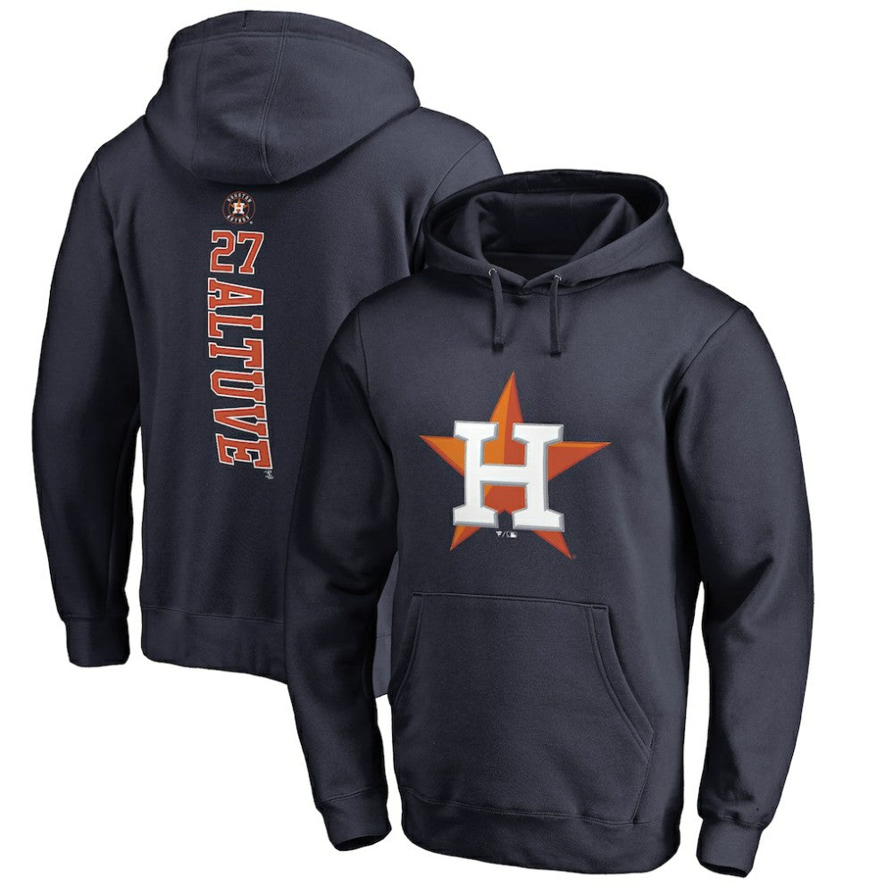 Jose Altuve Houston Astros Backer Pullover Hoodie - Navy - MLB Online