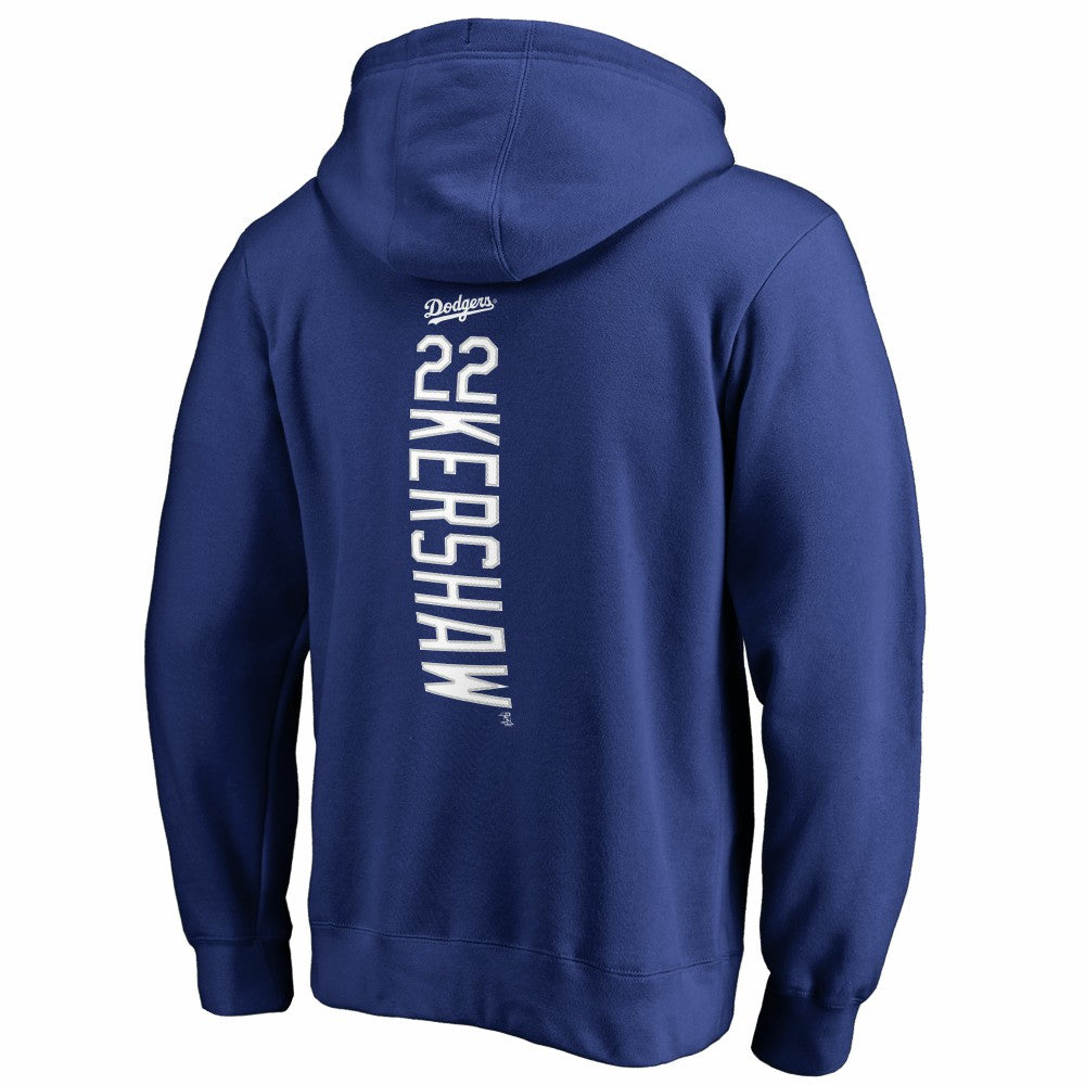 Clayton Kershaw Los Angeles Dodgers Backer Pullover Hoodie - Royal - MLB on Sale
