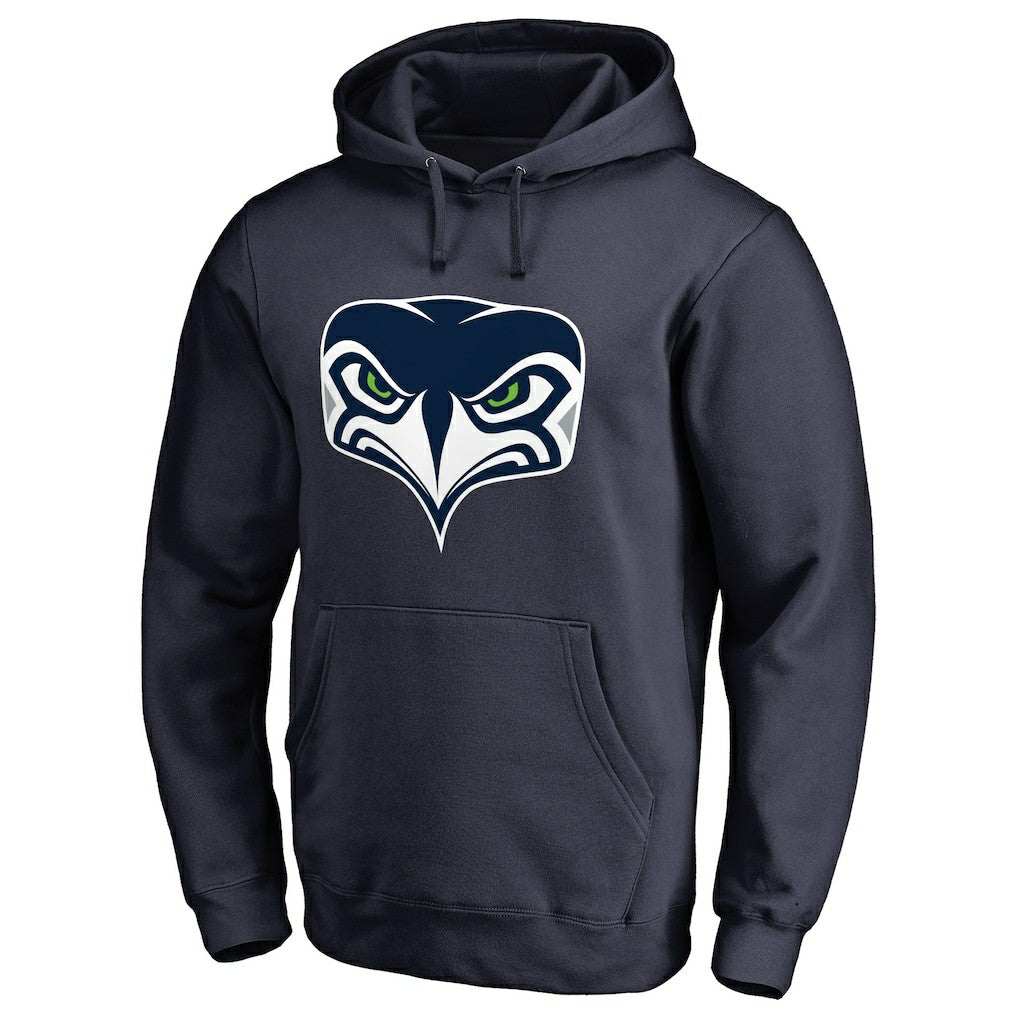 Seattle Seahawks Alternate Team Logo Gear Pullover Hoodie Navy