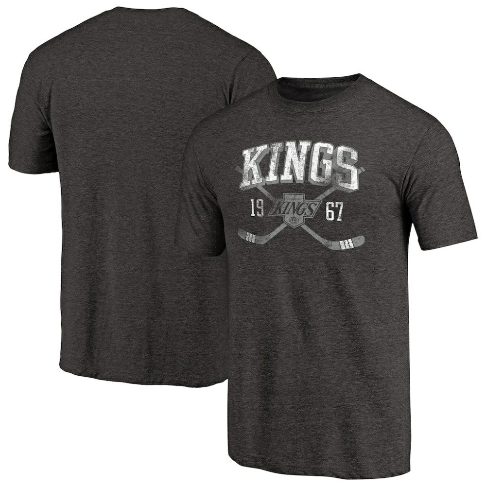Los Angeles Kings Vintage Collection Line Shift Tri-Blend T-Shirt - Black - NHL 2953224