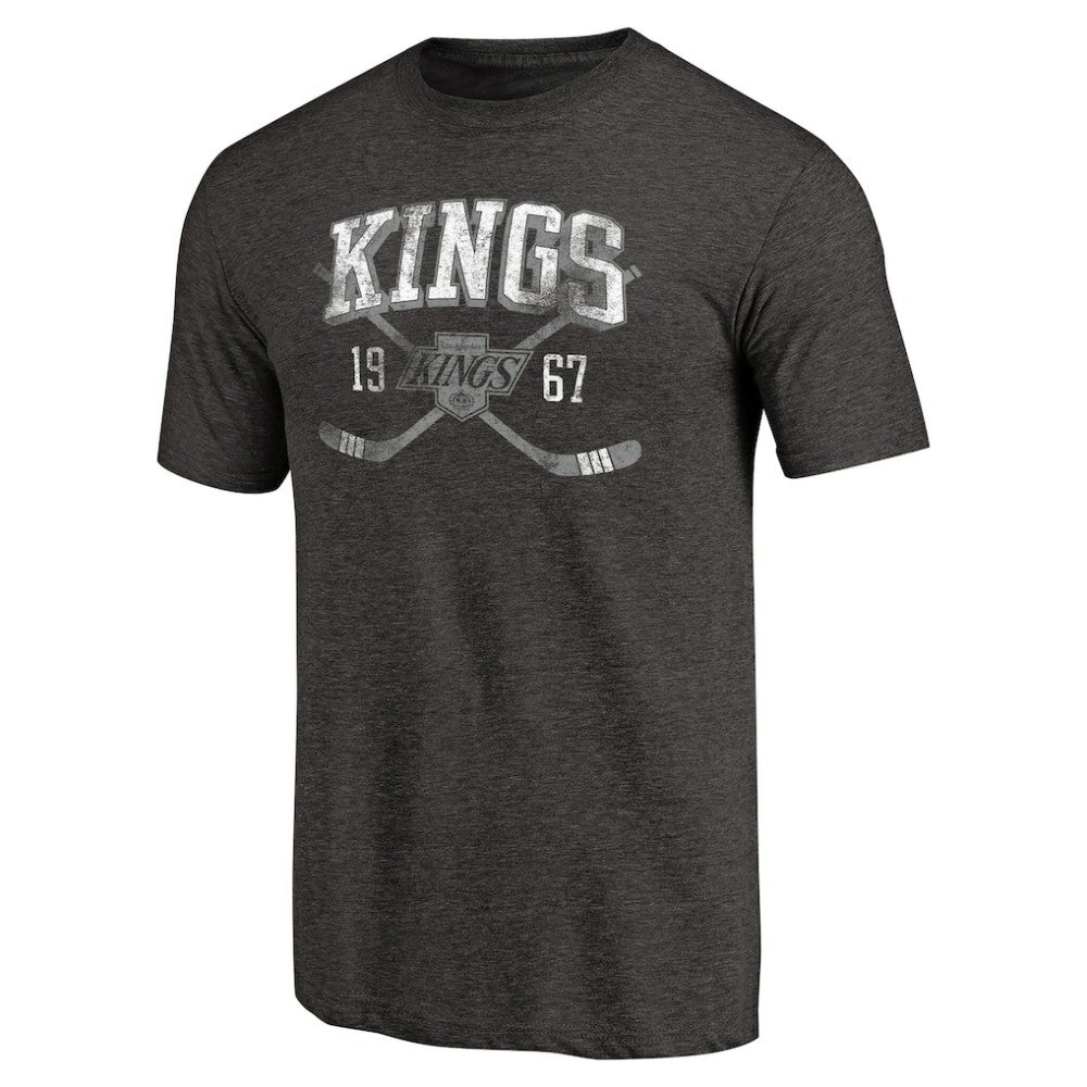 Los Angeles Kings Vintage Collection Line Shift Tri-Blend T-Shirt - Black - NHL 2953224