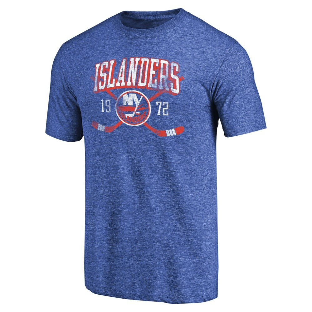 New York Islanders Vintage Collection Line Shift Tri-Blend T-Shirt - Royal - NHL 2953228
