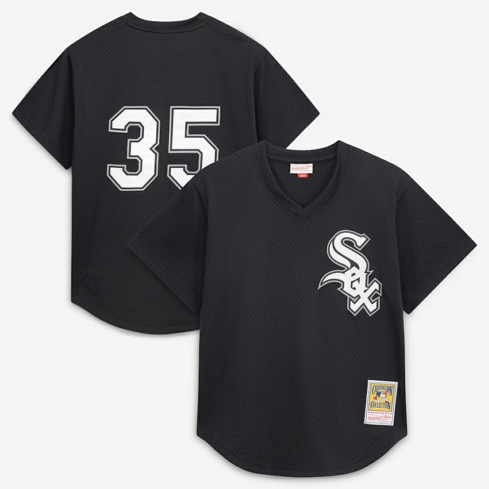 Frank Thomas Chicago White Sox Mitchell & Ness Authentic Batting Practice Jersey - Black - Mitchell & Ness on Sale