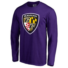 Baltimore Ravens Hometown Collection Long Sleeve T-Shirt Purple