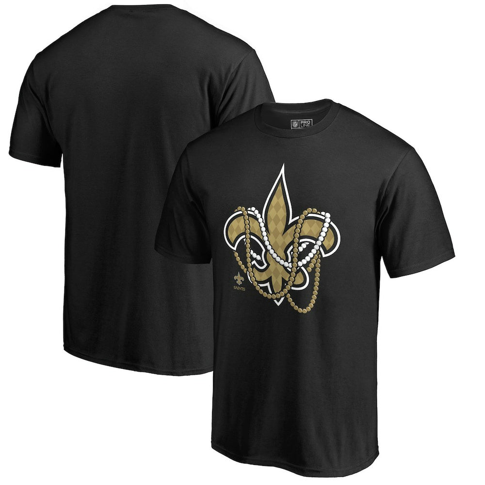 New Orleans Saints Beads Hometown Collection T-Shirt Black