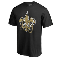 New Orleans Saints Beads Hometown Collection T-Shirt Black