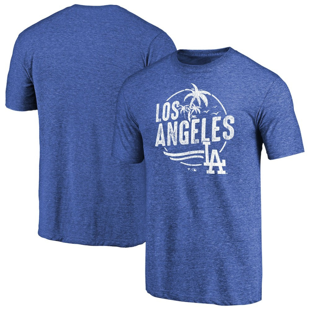 Los Angeles Dodgers Hometown Collection LA Palms Tri-Blend T-Shirt - Royal - MLB Online