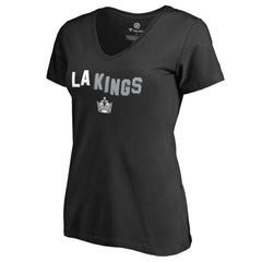 Los Angeles Kings Women's Fan Favorite Team Slogan V-Neck T-Shirt - Black - NHL 2970668