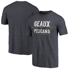 New Orleans Pelicans Geaux Pelicans Hometown Collection Tri-Blend T-Shirt Navy