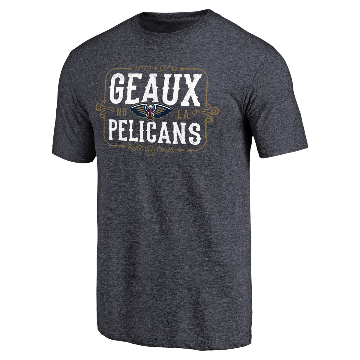 New Orleans Pelicans Geaux Pelicans Hometown Collection Tri-Blend T-Shirt Navy