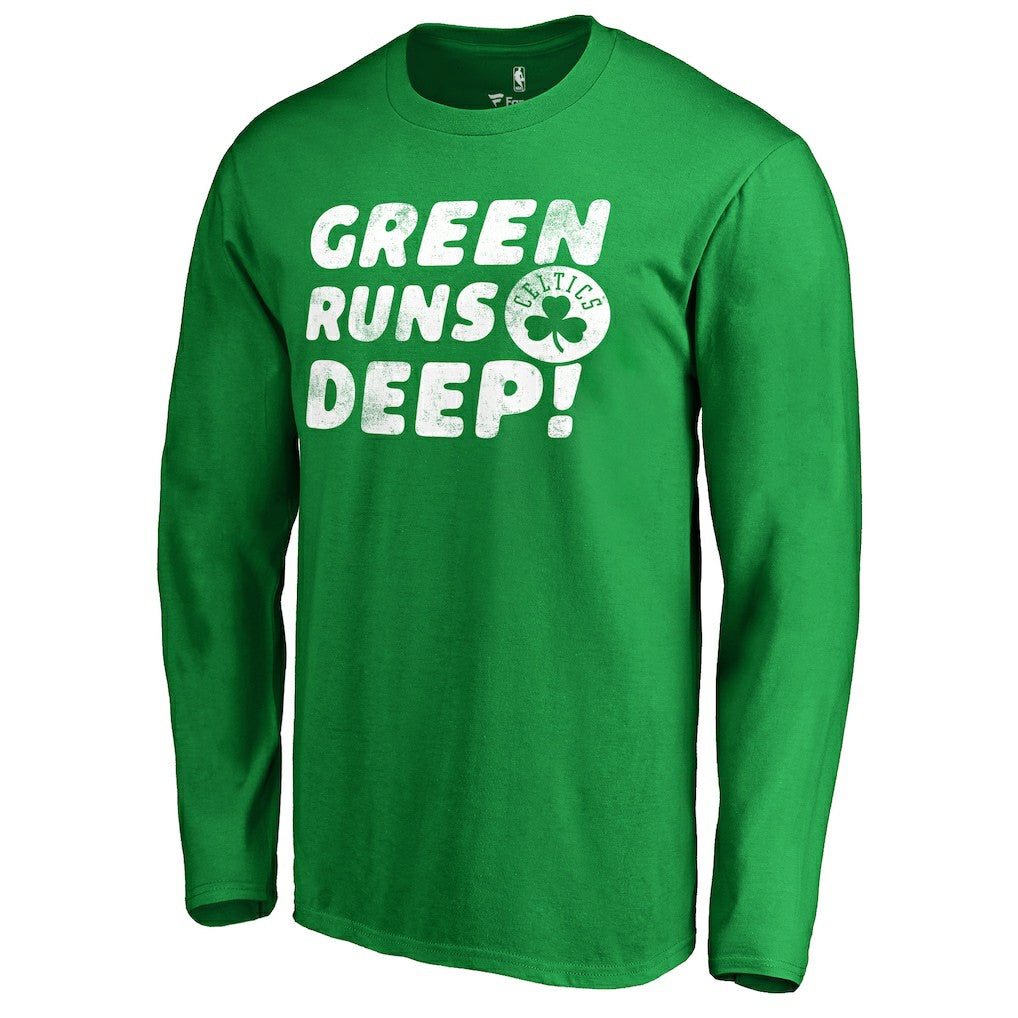 Boston Celtics Green Runs Deep Hometown Collection Long Sleeve T-Shirt Kelly Green