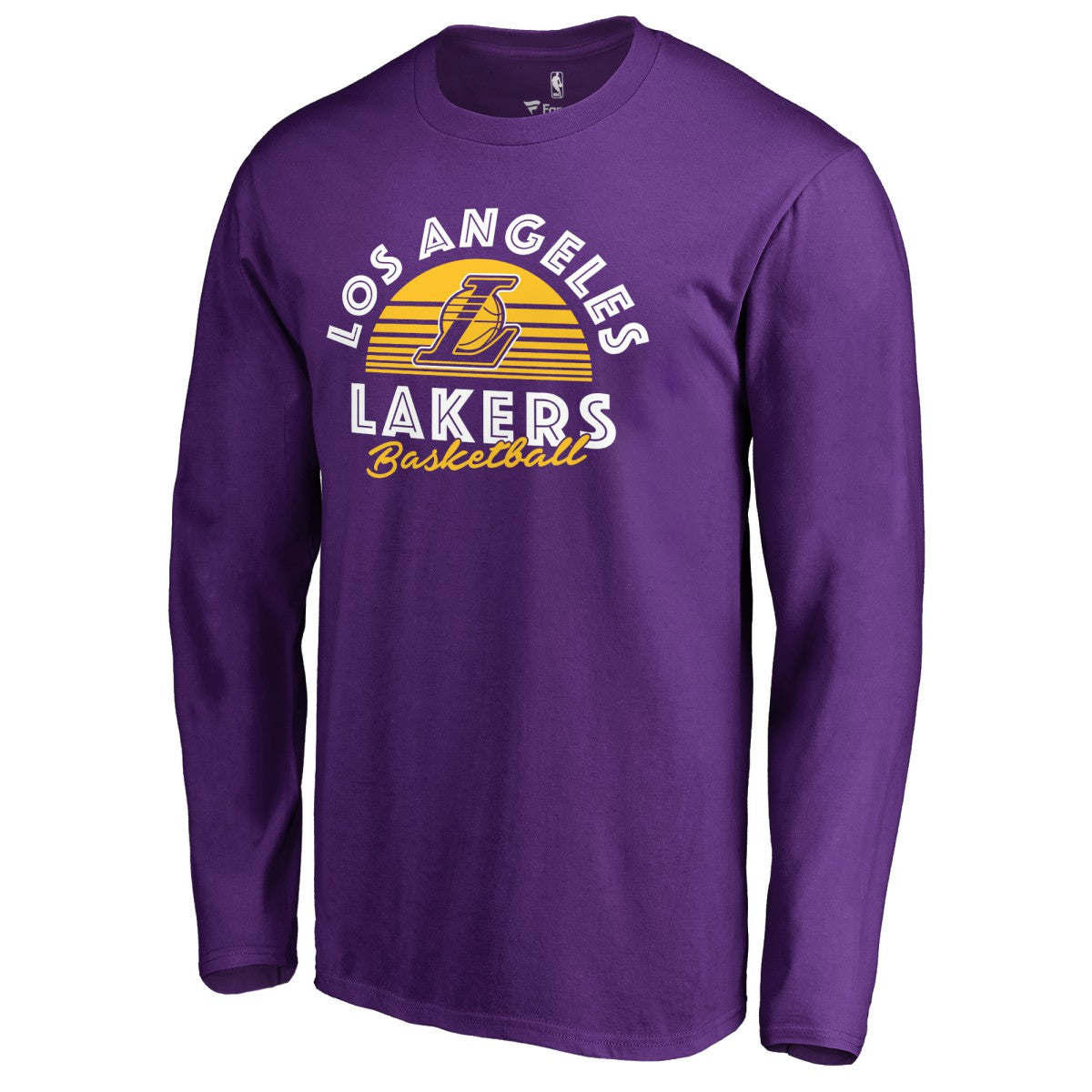 Los Angeles Lakers Sundown Hometown Collection Long Sleeve T-Shirt Purple