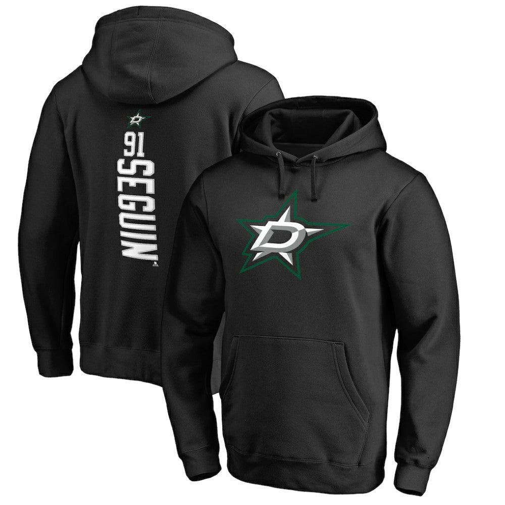 Tyler Seguin Dallas Stars Backer Name & Number Pullover Hoodie - Black - NHL 2975526
