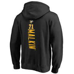 Evgeni Malkin Pittsburgh Penguins Backer Name & Number Pullover Hoodie - Black - NHL 2975548
