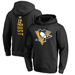 Bryan Rust Pittsburgh Penguins Backer Name & Number Pullover Hoodie - Black - NHL 2975550