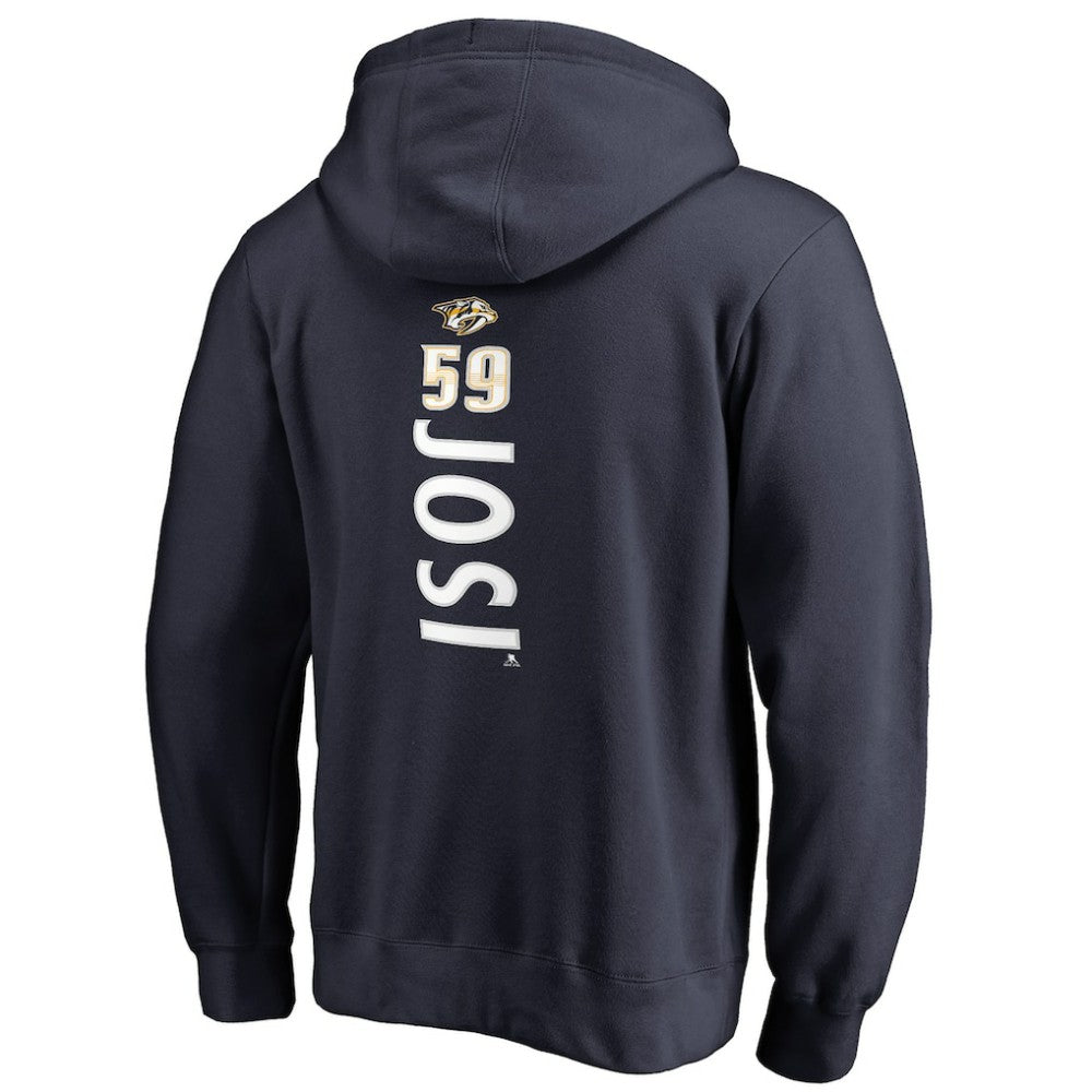 Roman Josi Nashville Predators Backer Name & Number Pullover Hoodie - Navy - NHL 2975572