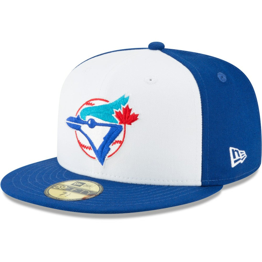 Toronto Blue Jays New Era Cooperstown Collection Wool 59FIFTY Fitted Hat - White - New Era Discount