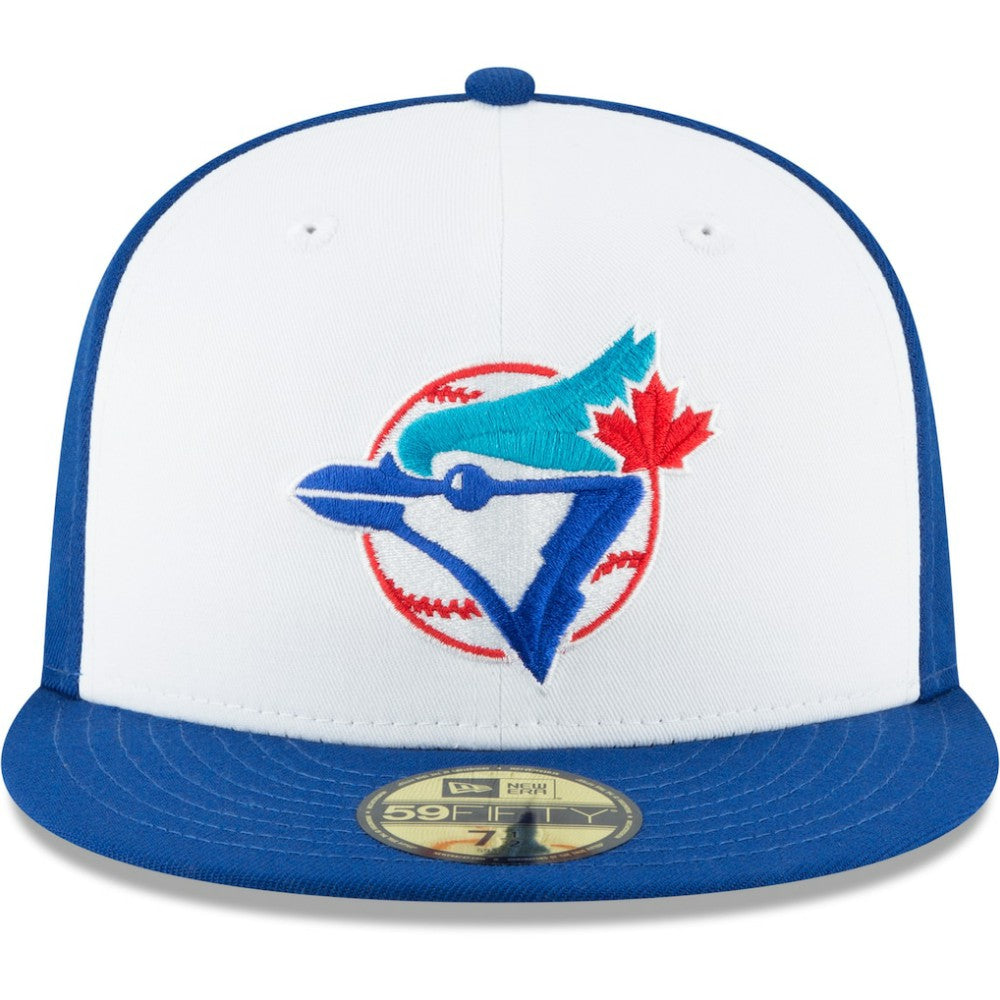 Toronto Blue Jays New Era Cooperstown Collection Wool 59FIFTY Fitted Hat - White - New Era Discount