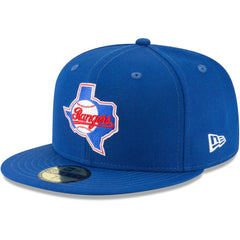 Texas Rangers New Era Cooperstown Collection Wool 59FIFTY Fitted Hat - Blue - New Era Sale
