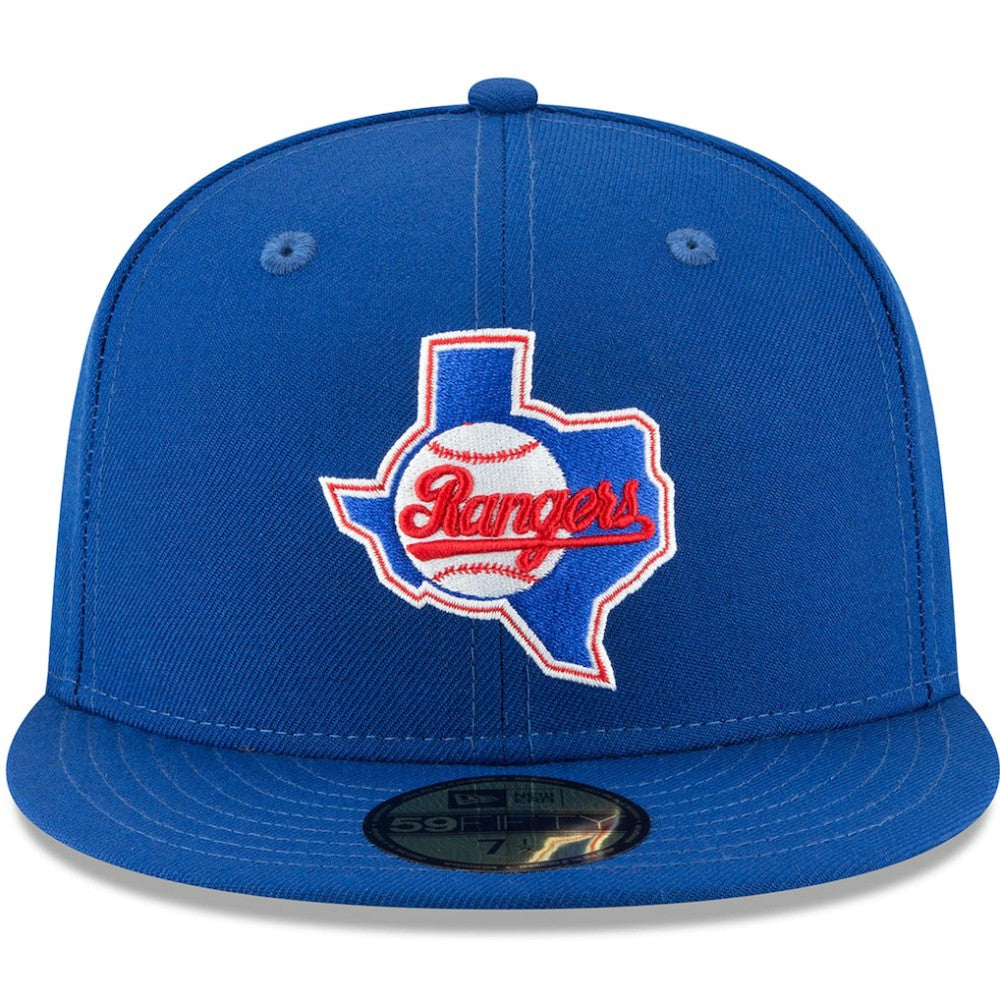Texas Rangers New Era Cooperstown Collection Wool 59FIFTY Fitted Hat - Blue - New Era Sale