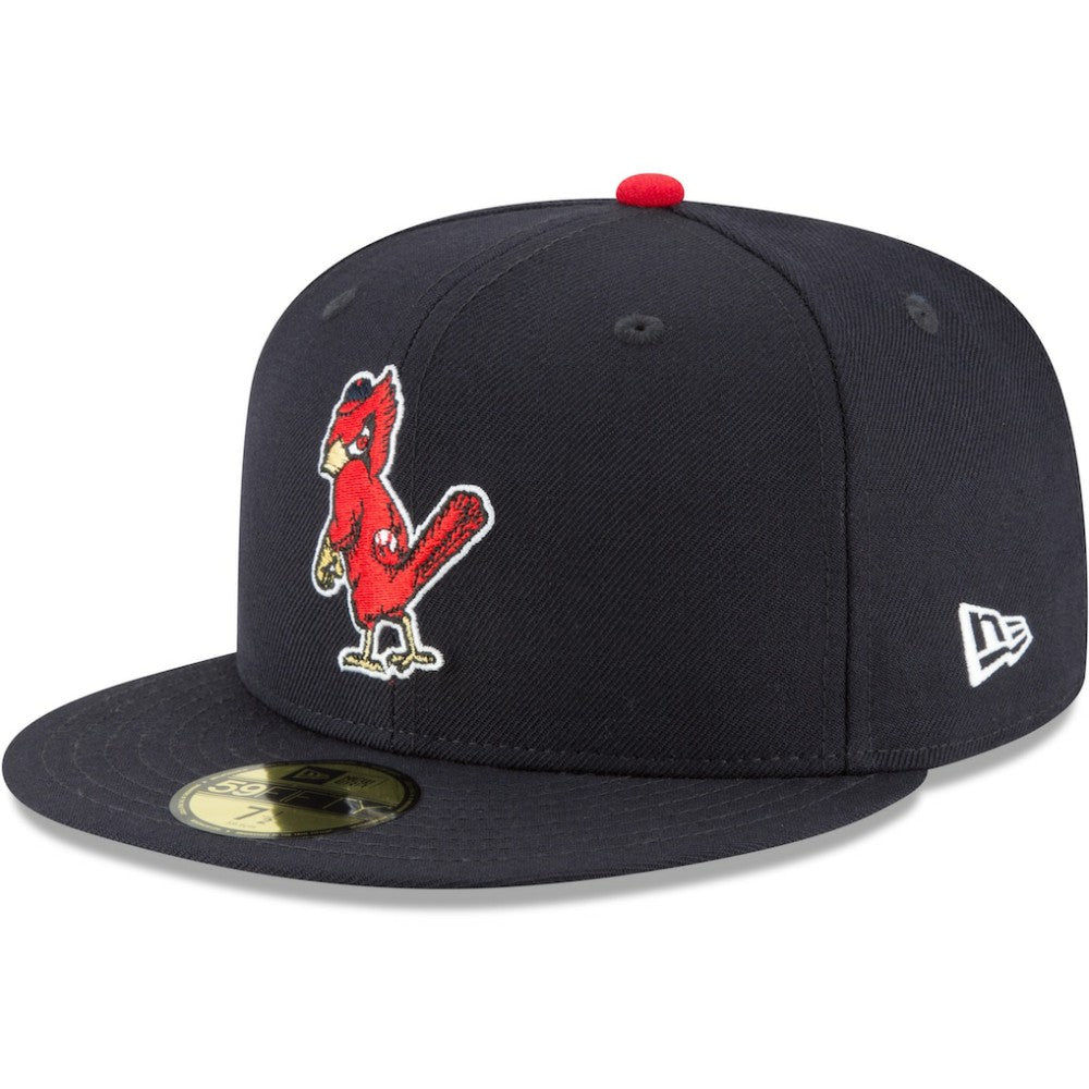 St. Louis Cardinals New Era Cooperstown Collection Wool 59FIFTY Fitted Hat - Navy - New Era Discount