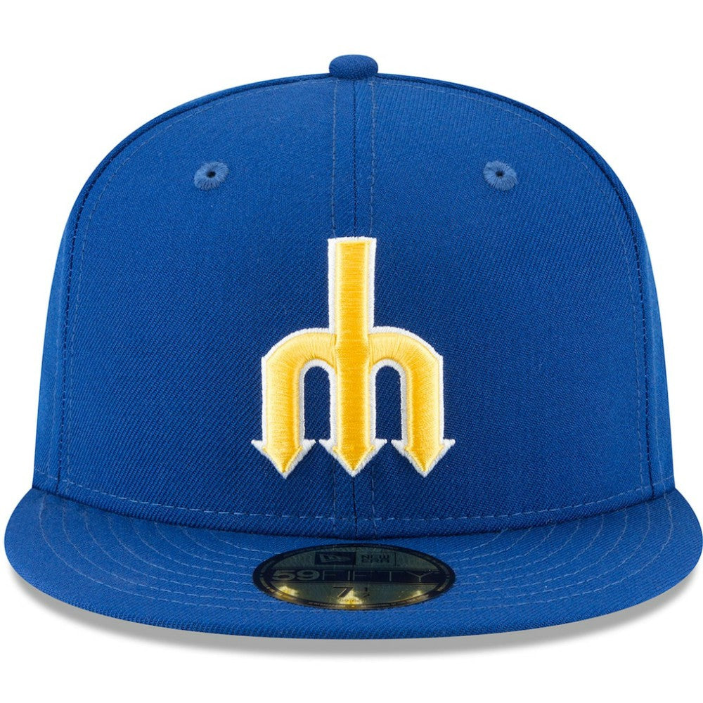 Seattle Mariners New Era Cooperstown Collection Wool 59FIFTY Fitted Hat - Blue - New Era Online