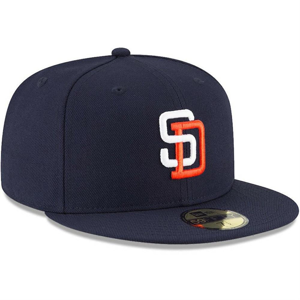 San Diego Padres New Era Cooperstown Collection Wool 59FIFTY Fitted Hat - Navy - New Era Online