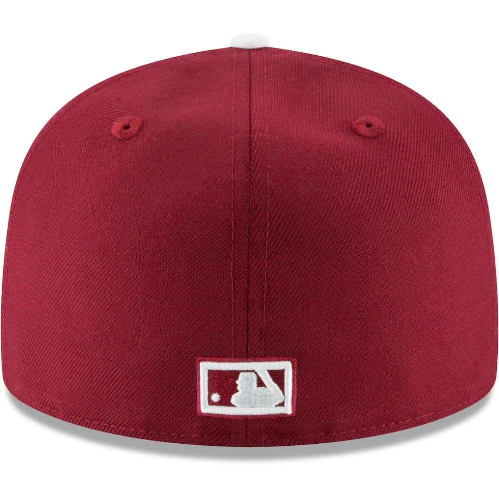 Philadelphia Phillies New Era Cooperstown Collection Wool 59FIFTY Fitted Hat - Maroon - New Era on Sale