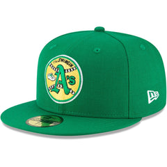 Athletics New Era Cooperstown Collection Wool 59FIFTY Fitted Hat - Green - New Era Lifestyle