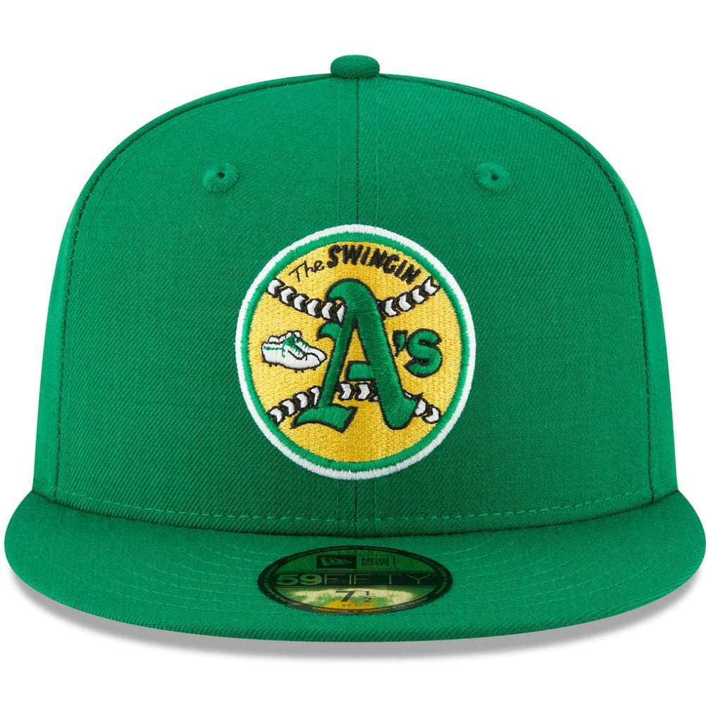 Athletics New Era Cooperstown Collection Wool 59FIFTY Fitted Hat - Green - New Era Lifestyle